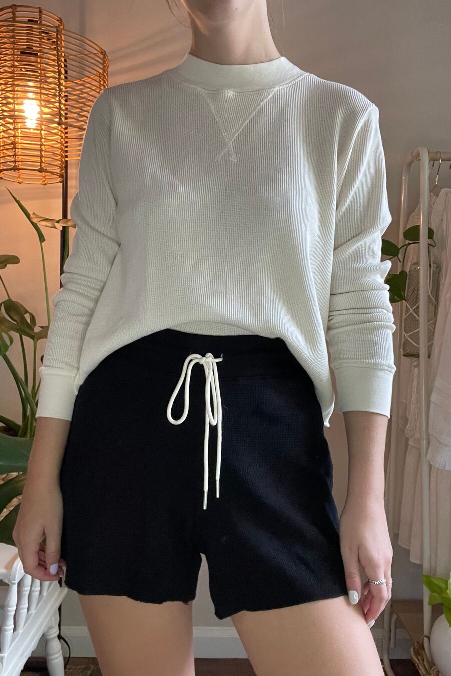 MATE THE LABEL Organic Thermal Short - Jet Black | The Lobby