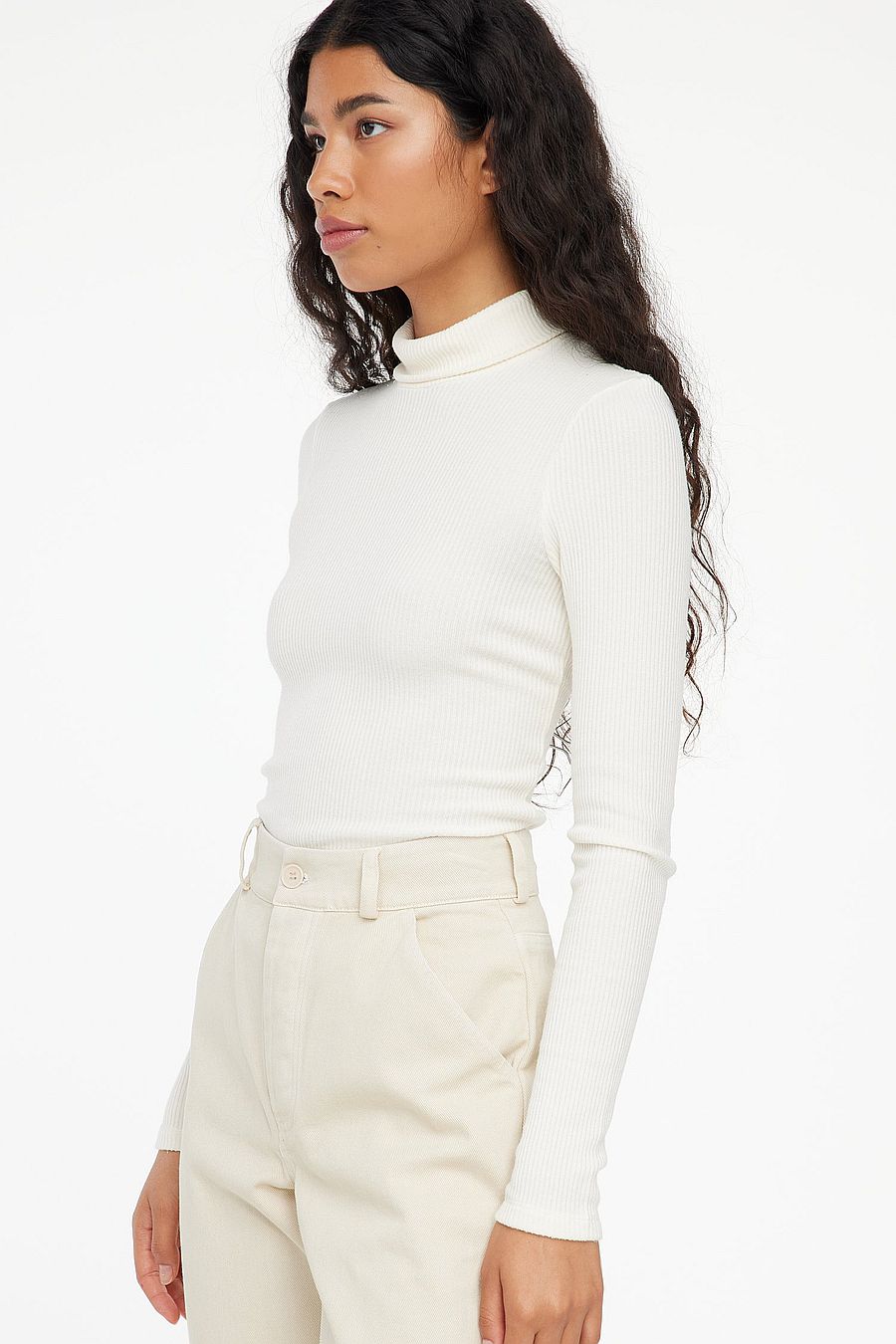 LACAUSA CLOTHING Sweater Rib Turtleneck 