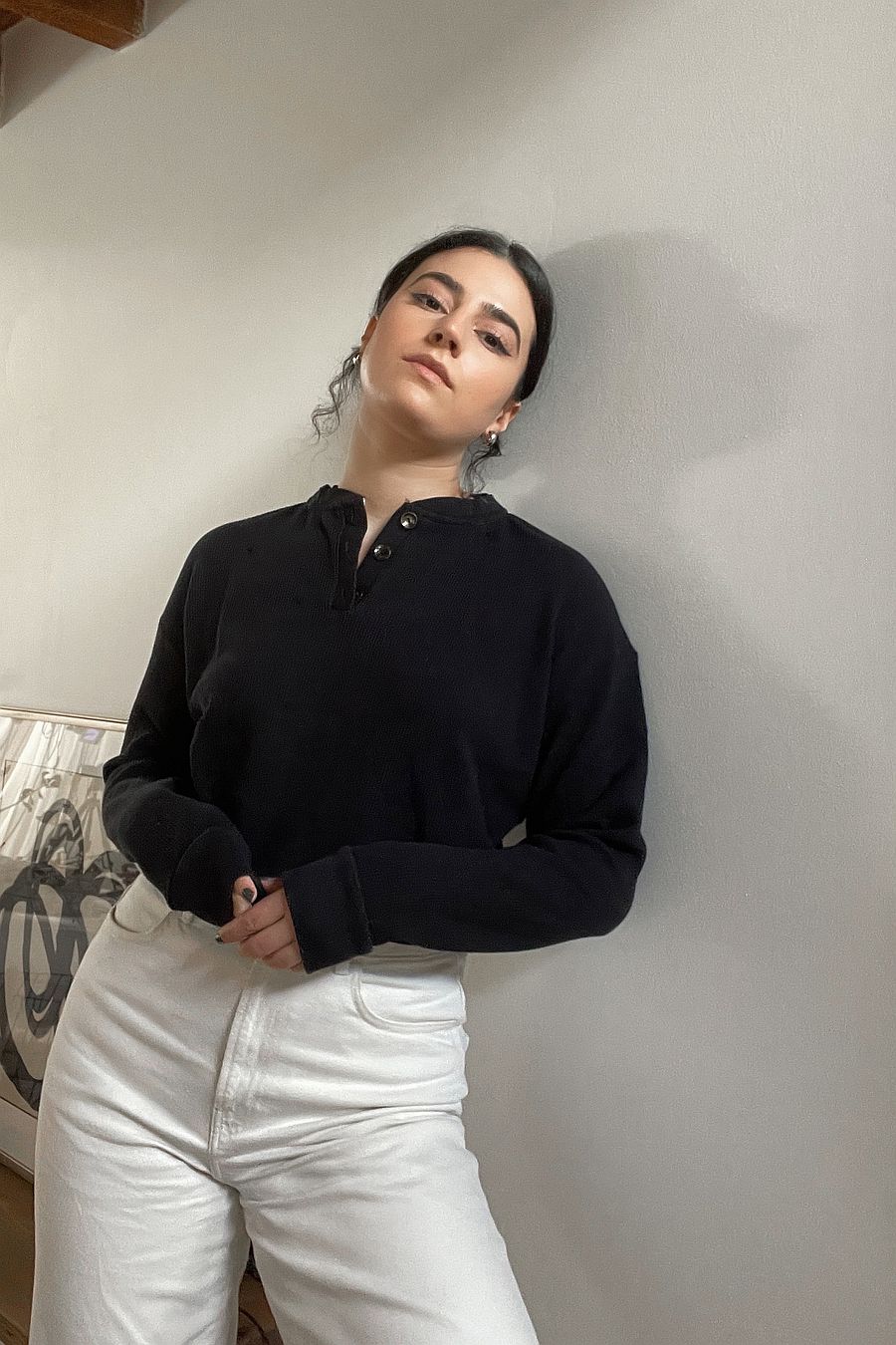 DONNI. Thermal Henley - Jet | The Lobby