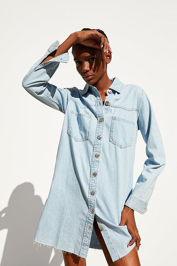 ZARA Denim Mini Dress | The Lobby
