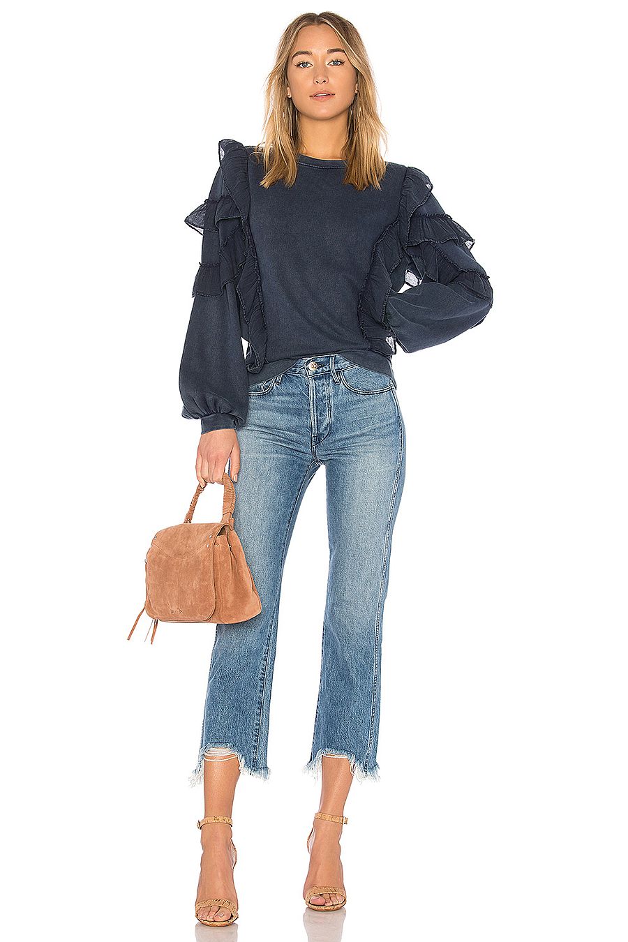 tularosa cat ruffle sweater