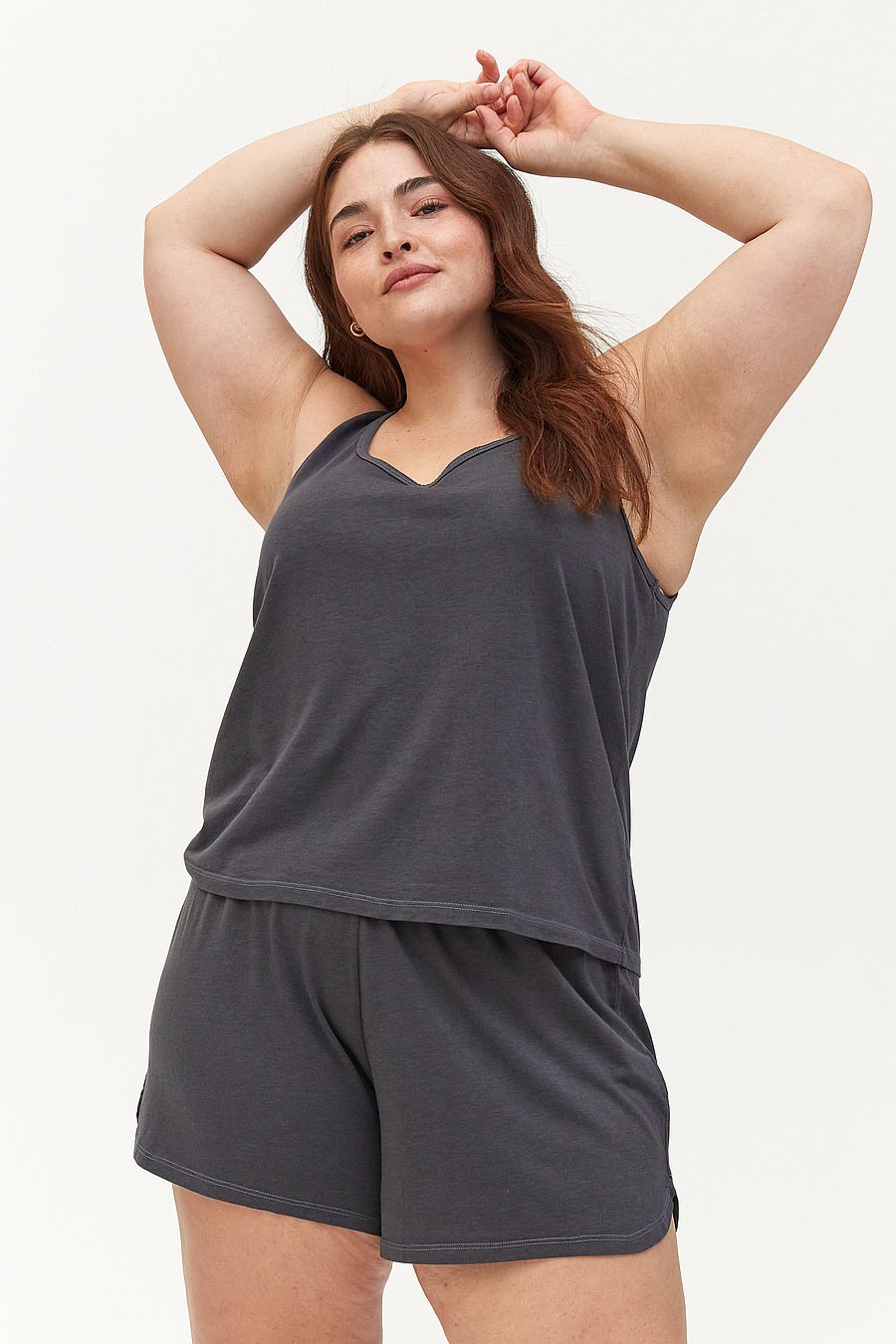 LABEL Tencel Sleep Short - Charcoal 