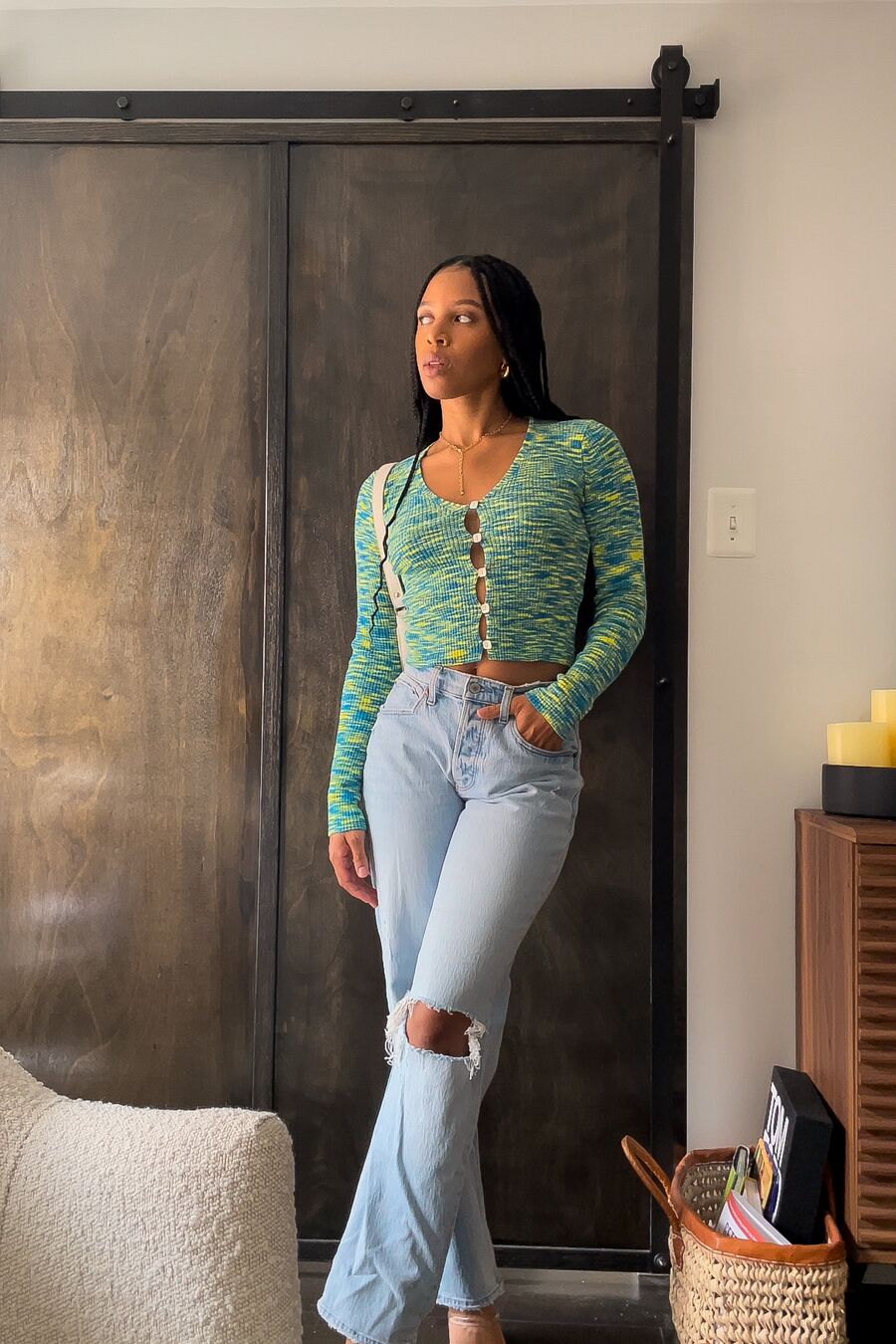 NIA Valentina Cardigan - Aqua | The Lobby