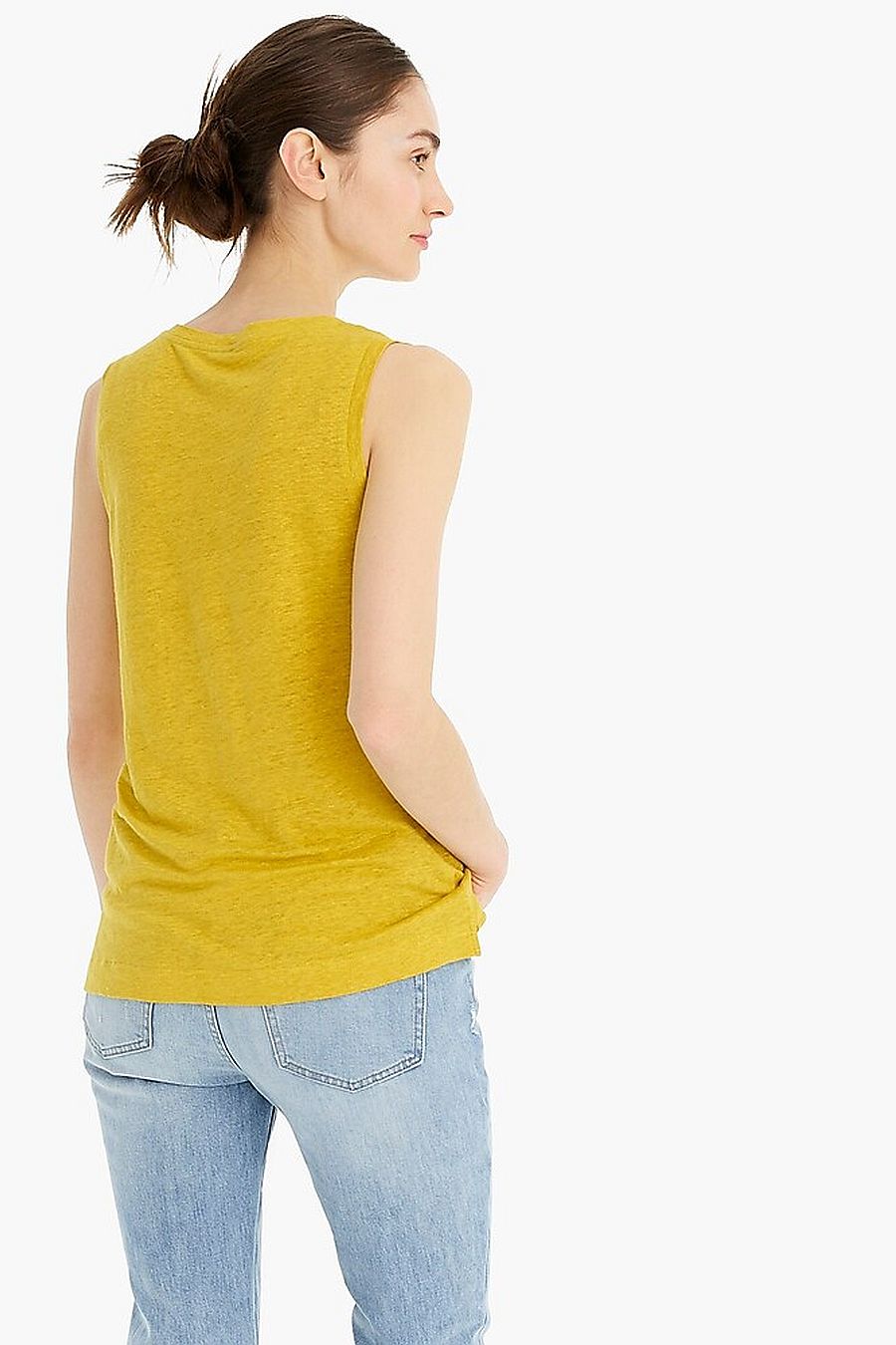 J.CREW Linen V-Neck Pocket Tank | The Lobby