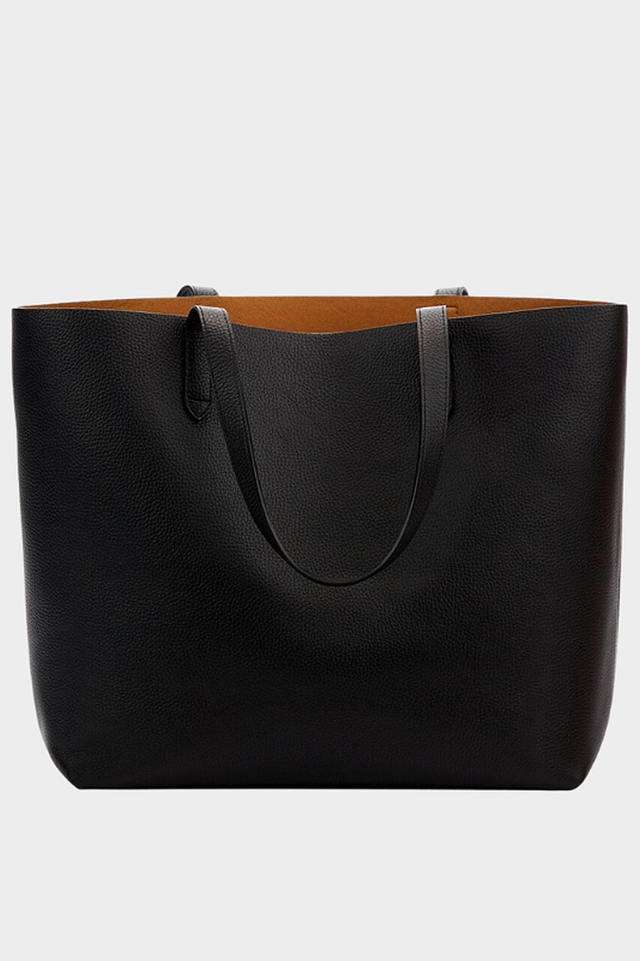 structured leather tote